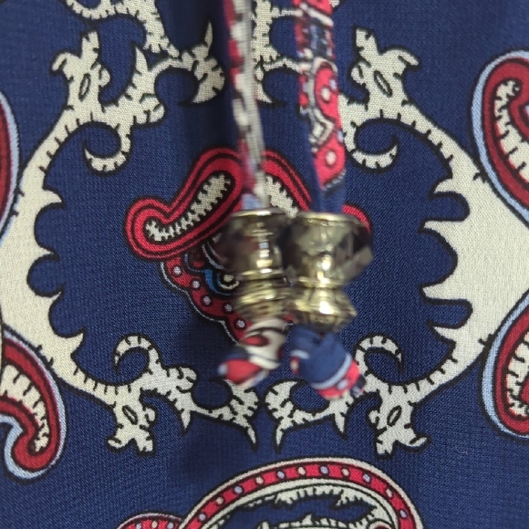 Westport 1962 Navy Paisley Women's Top 2x Lightweight - Picture 5 of 12